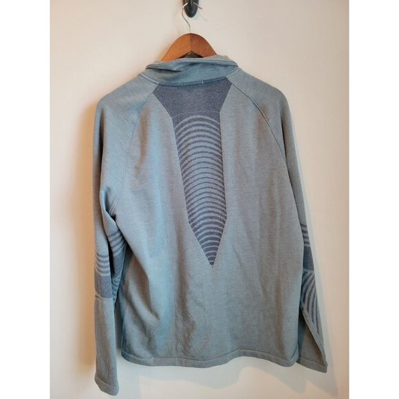 Smartwool Men’s Intraknit Active Full Zip Jacket Merino Green/blue XLarge - Picture 5 of 6